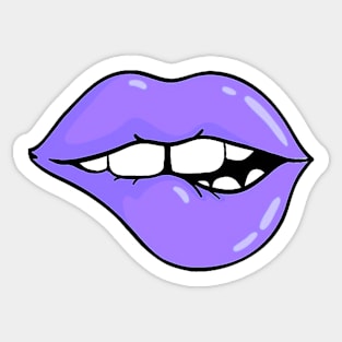 Kinky Purple Lips Sticker